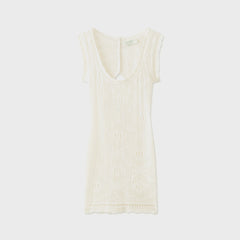Asta Resort Eve Crochet Mini Dress - Salt | Kith Salt