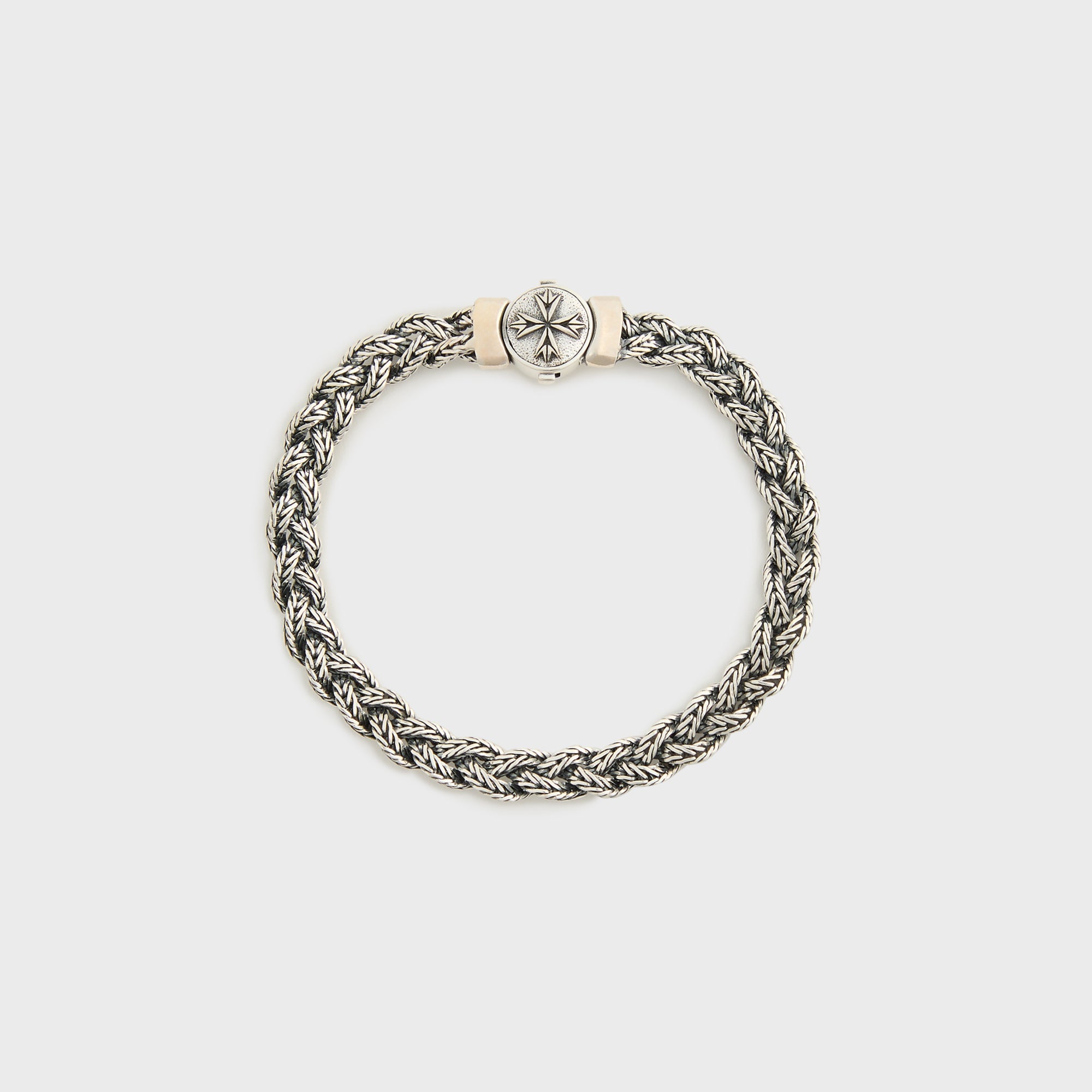 Emanuele Bicocchi Diamond-Cut Braided Bracelet Small - Silver | Kith Silver