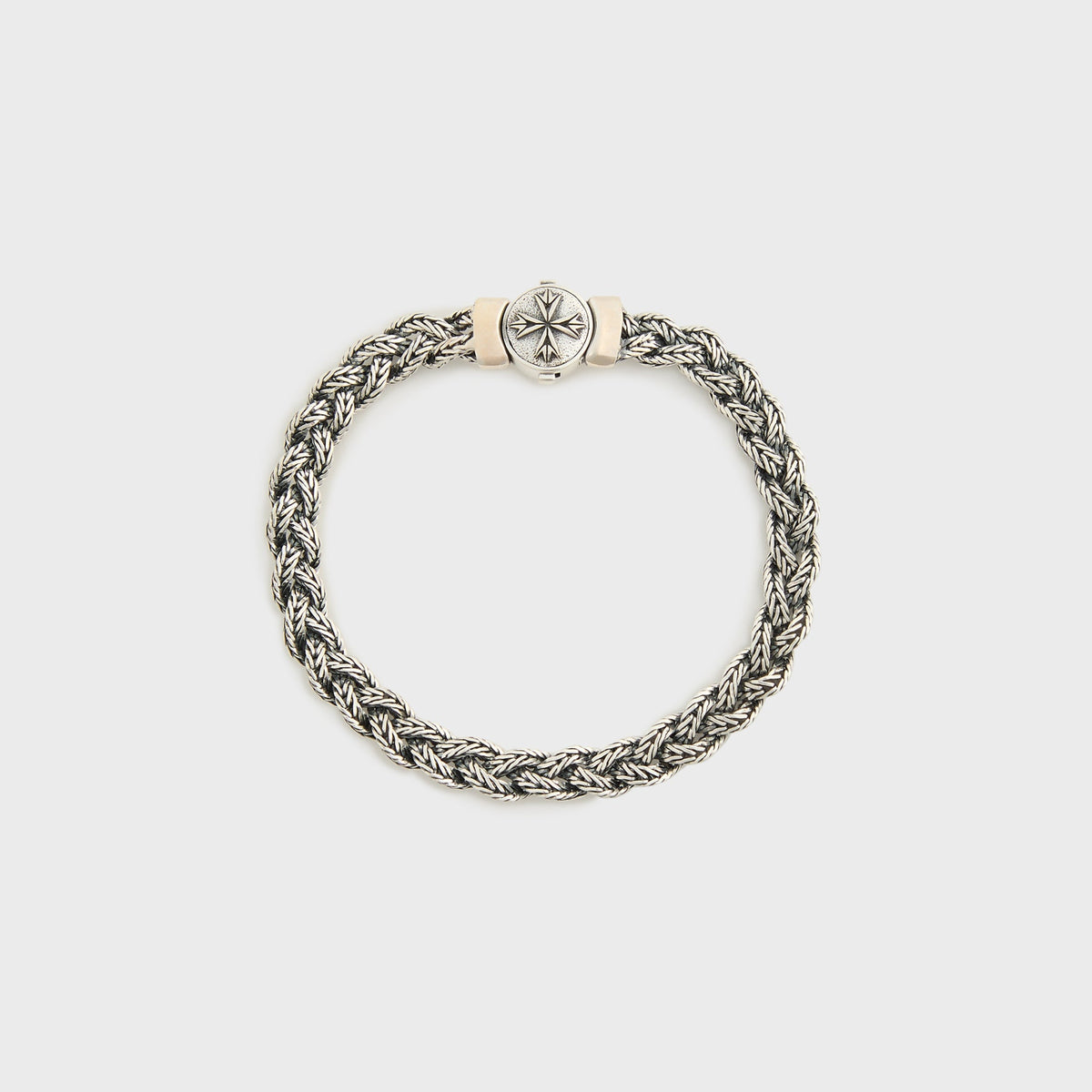 Emanuele Bicocchi Diamond-Cut Braided Bracelet Small - Silver | Kith Silver