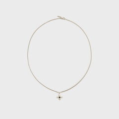 Emanuele Bicocchi Crest+Black Crystal Necklace - Silver | Kith Silver