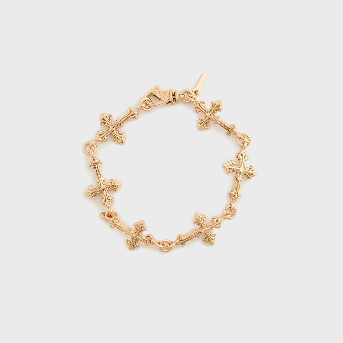 Emanuele Bicocchi Gold Large Multi-Cross Bracelet - Gold | Kith Gold