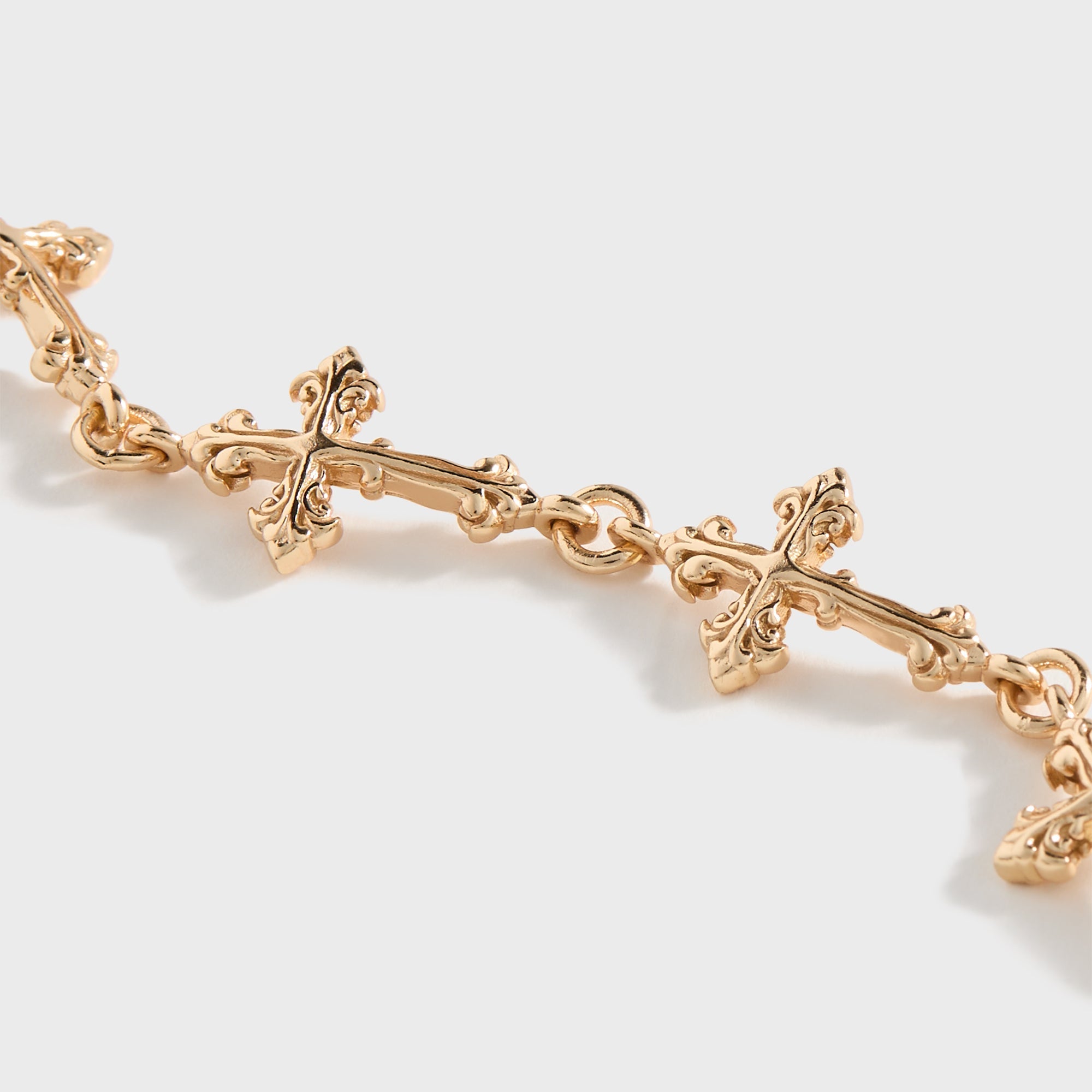 Emanuele Bicocchi Gold Large Multi-Cross Bracelet - Gold | Kith Gold