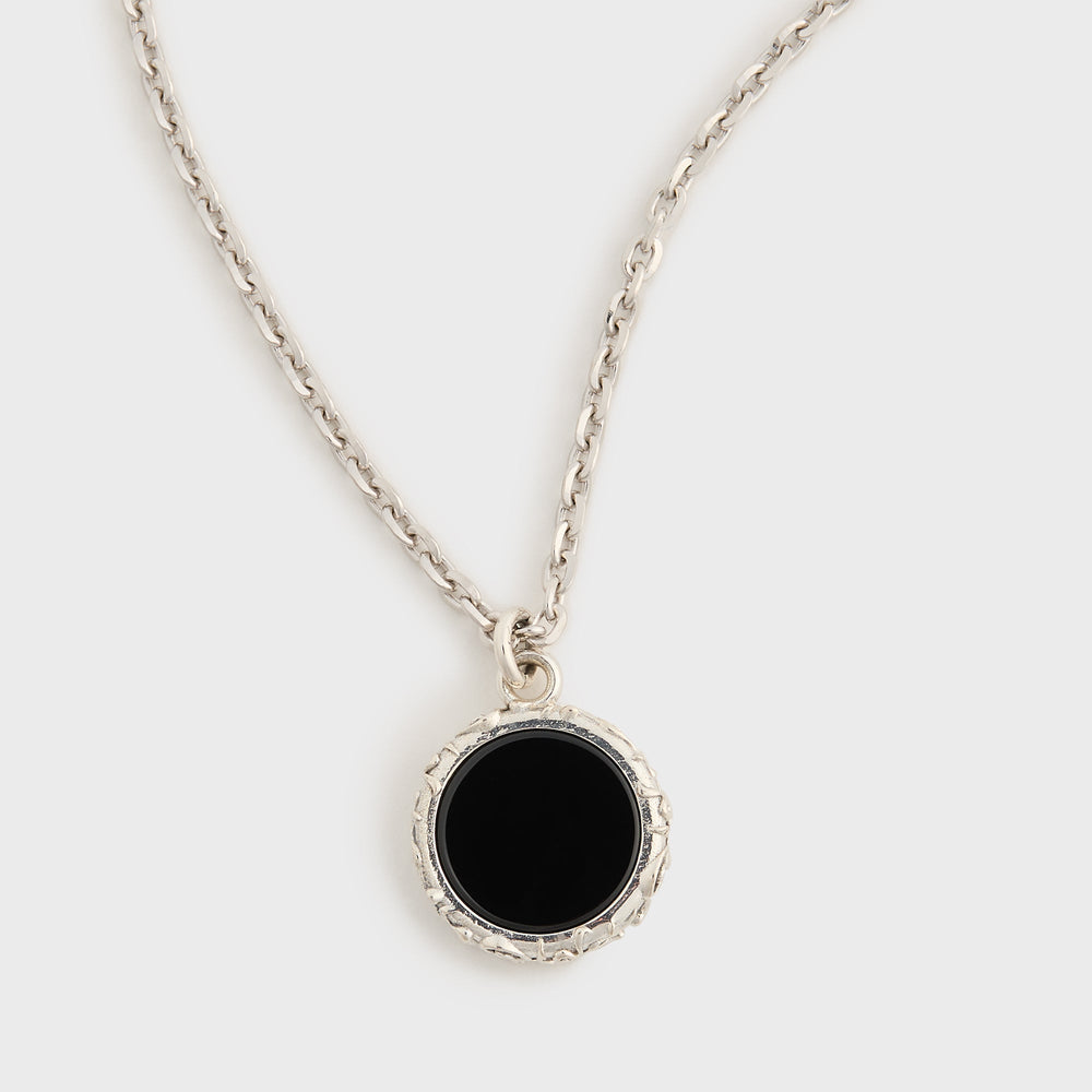 Emanuele Bicocchi Flourishing Onyx Amulet Necklace - Silver | Kith Silver