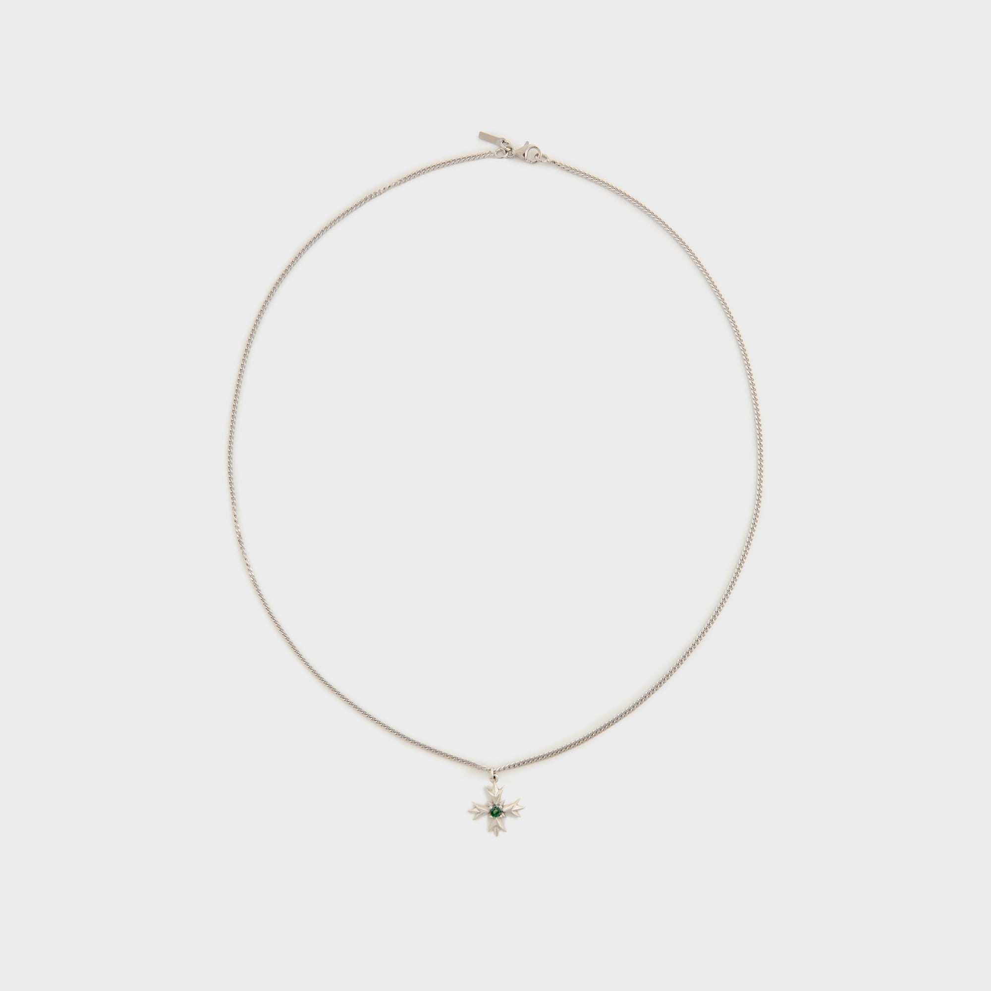 Emanuele Bicocchi Crest+Green Crystal Necklace - Gold | Kith Gold