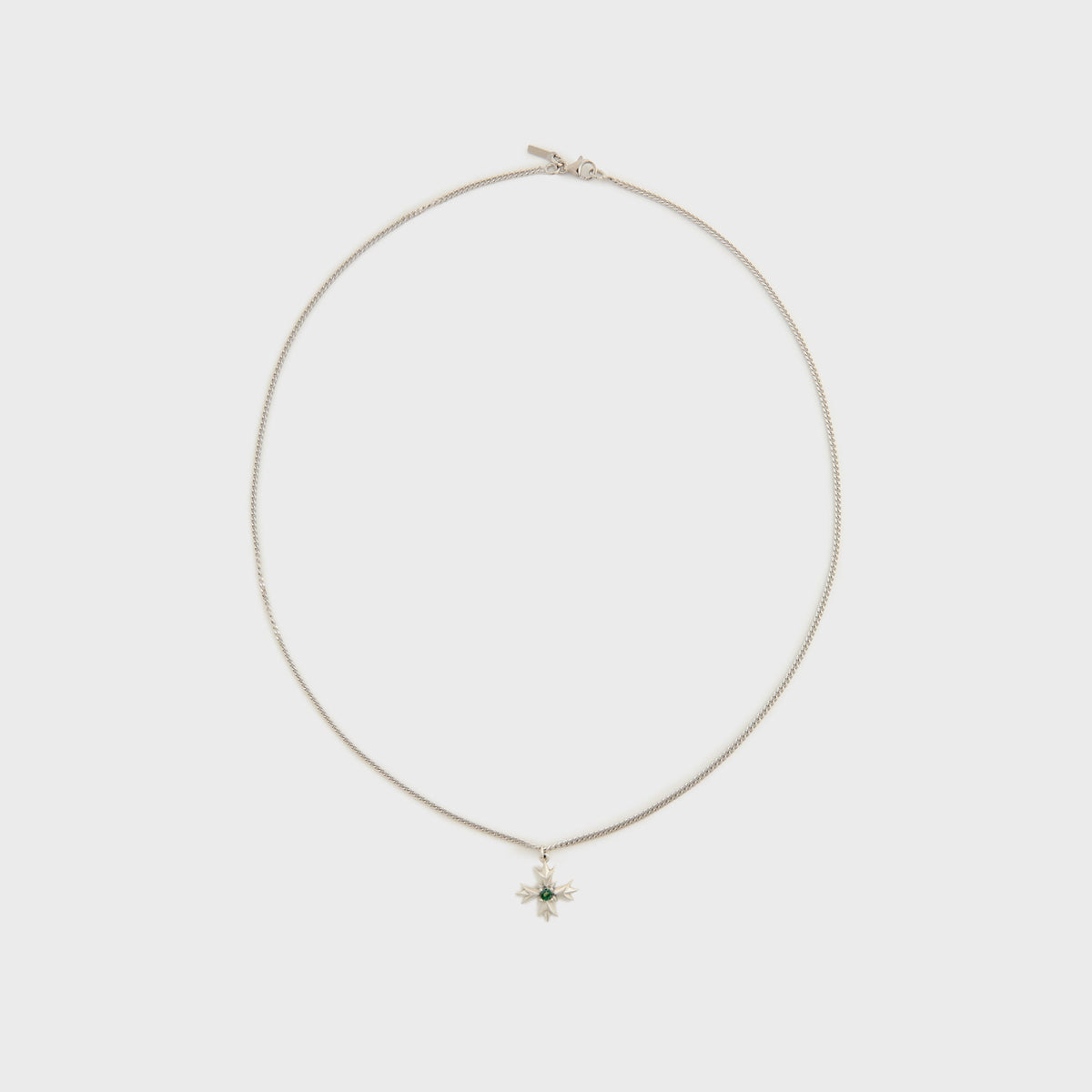 Emanuele Bicocchi Crest+Green Crystal Necklace - Gold | Kith Gold