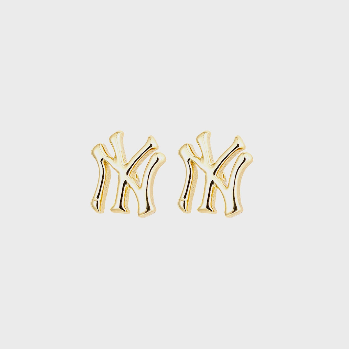Luv AJ The NY Logo Stud Earrings - Gold | Kith Gold