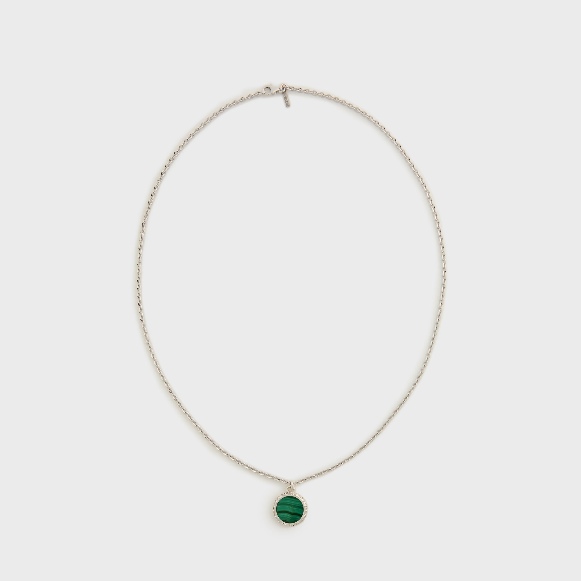 Emanuele Bicocchi Flourishing Malachite Amulet Necklace - Silver | Kith Silver