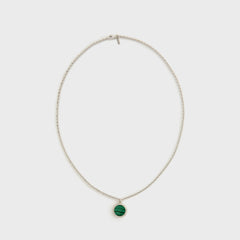 Emanuele Bicocchi Flourishing Malachite Amulet Necklace - Silver | Kith Silver