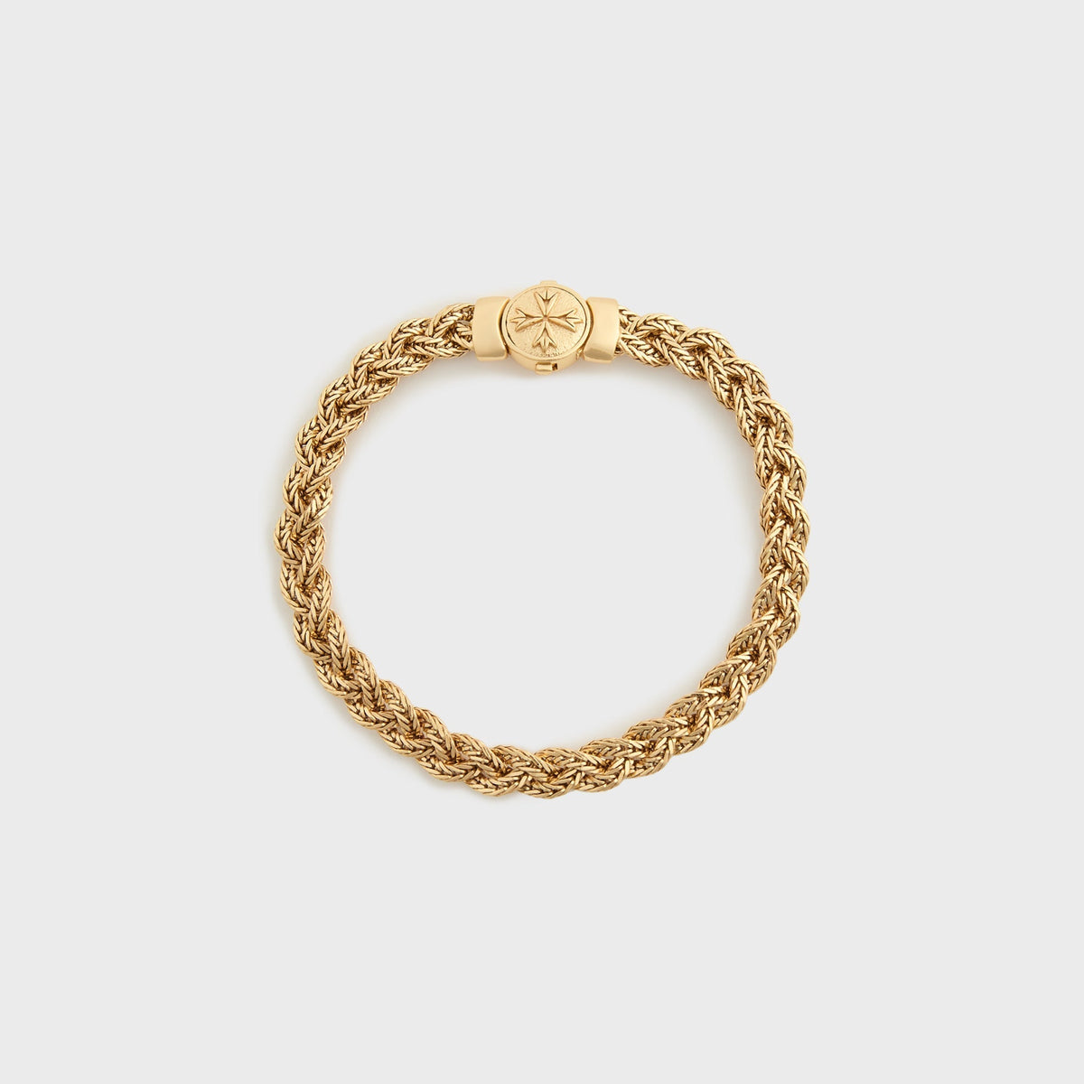 Emanuele Bicocchi Gold Diamond-Cut Braided Bracelet Small - Gold | Kith Gold