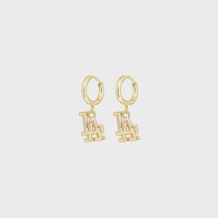 Luv AJ The LA Logo Charm Earrings - Gold | Kith Gold