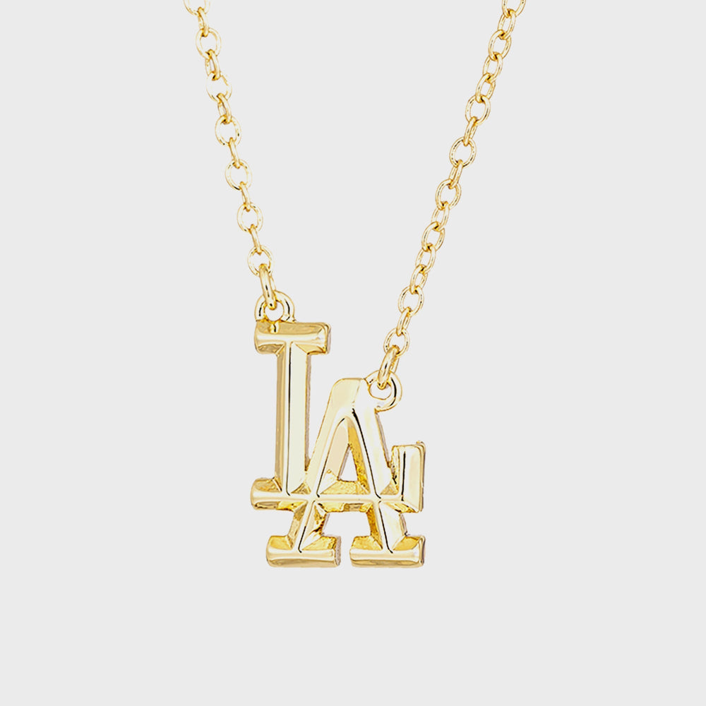 Luv AJ The LA Logo Charm Necklace - Gold | Kith Gold