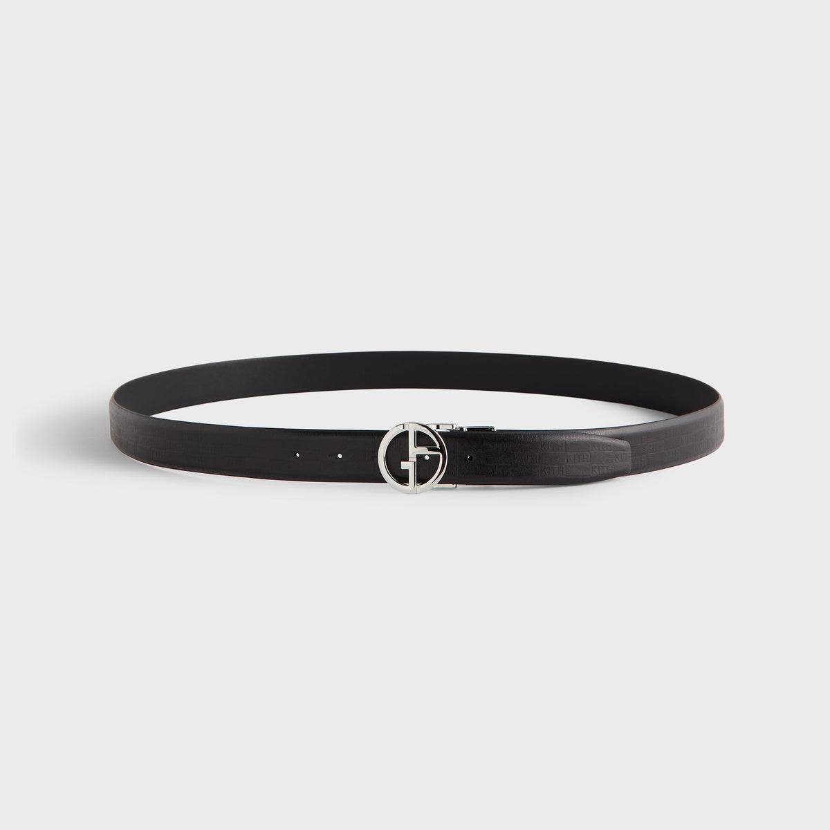 Giorgio Armani & Kith Reversible Leather Belt - Black | Kith Black