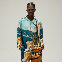 Giorgio Armani & Kith Capri Long Sleeve Zip-Up Shirt - Multi | Kith Multi