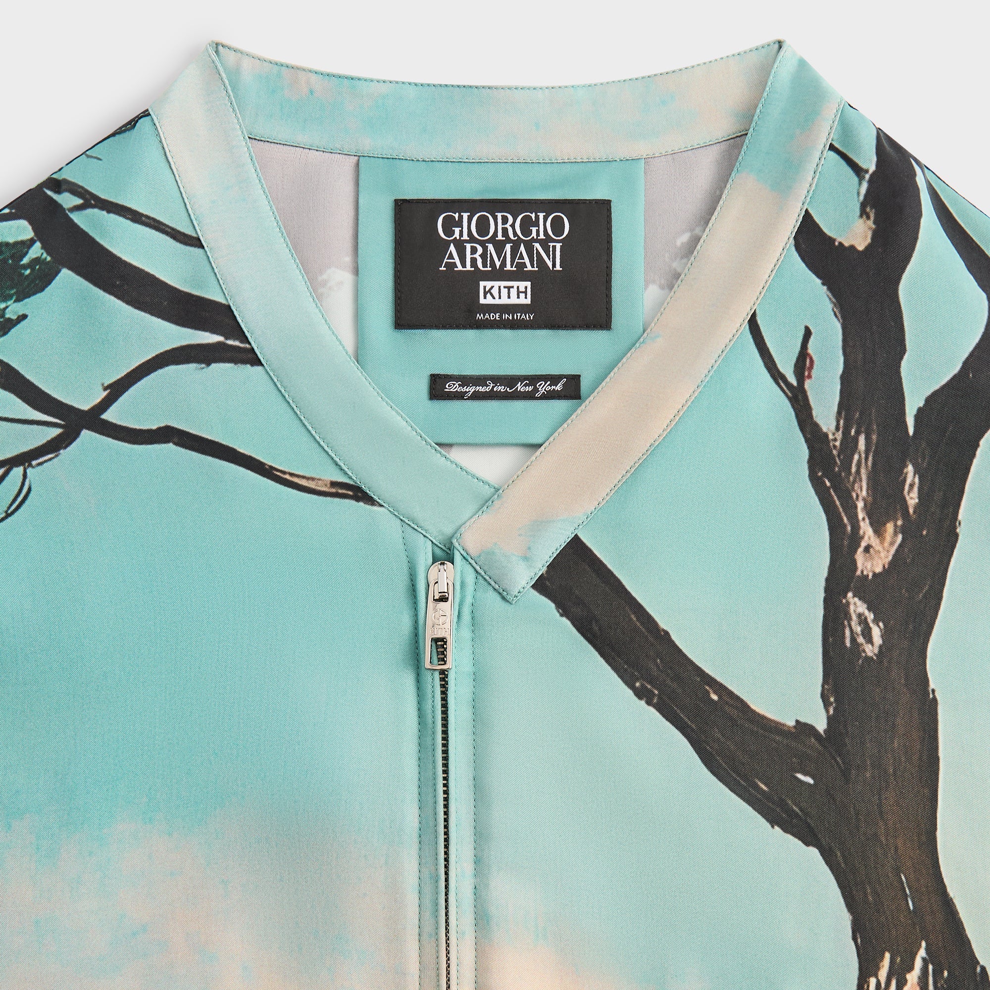 Giorgio Armani & Kith Capri Long Sleeve Zip-Up Shirt - Multi | Kith Multi