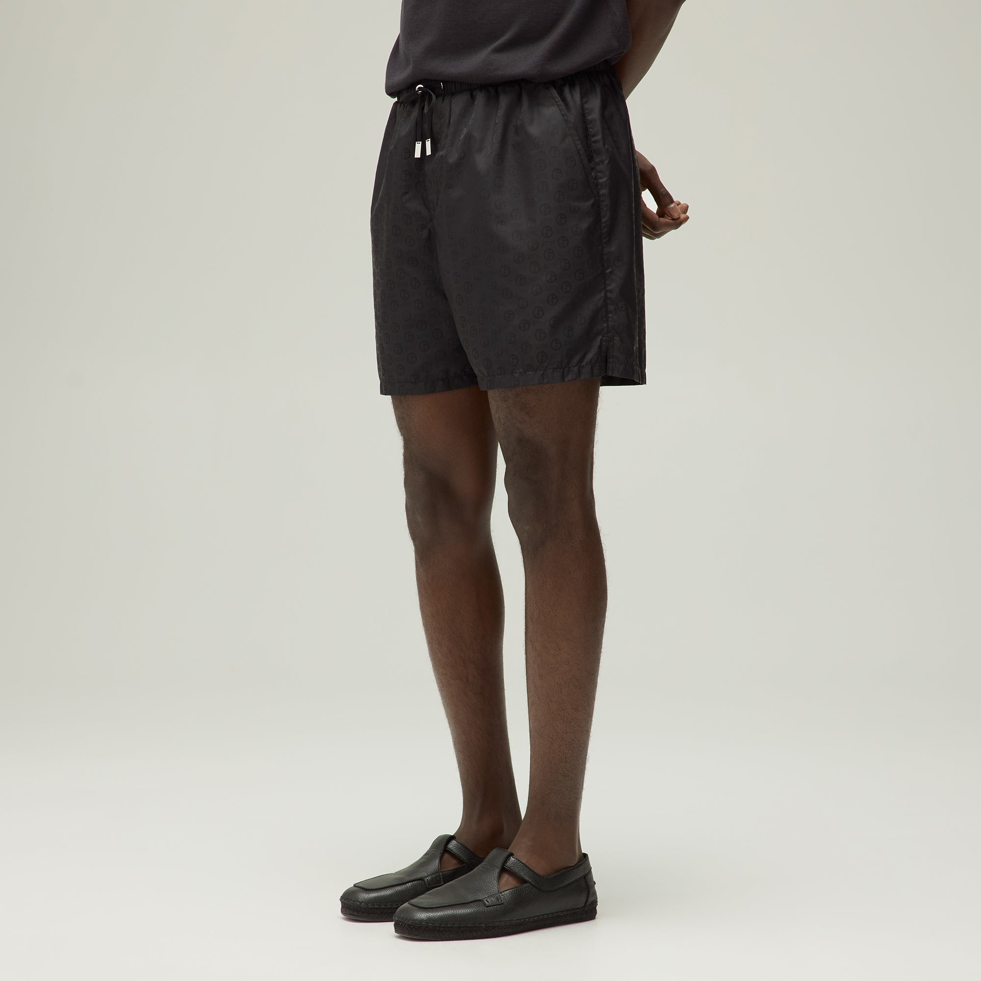 Giorgio Armani & Kith Jacquard Collins Swim Short - Black | Kith Black