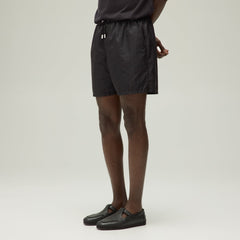 Giorgio Armani & Kith Jacquard Collins Swim Short - Black | Kith Black