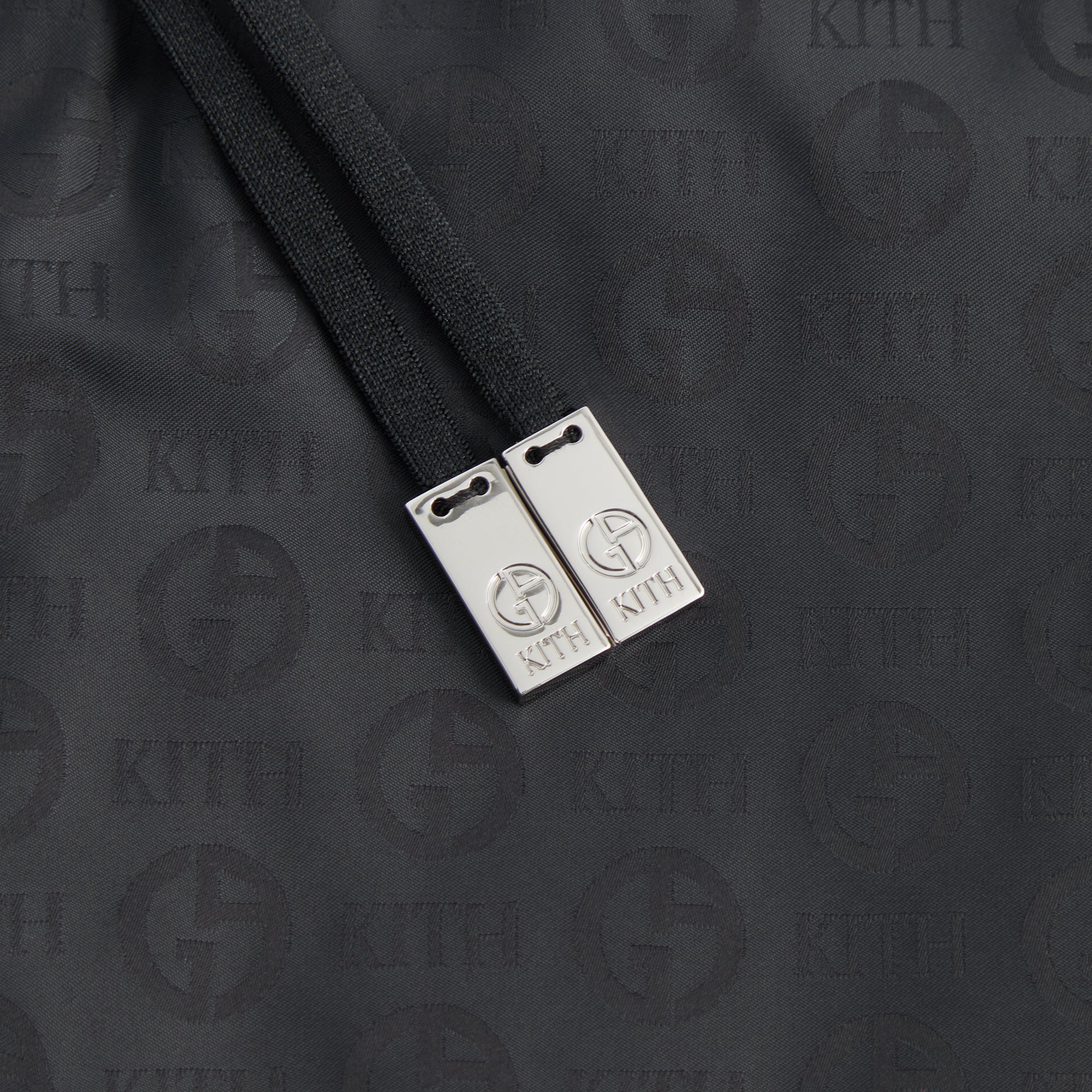 Giorgio Armani & Kith Jacquard Collins Swim Short - Black | Kith Black