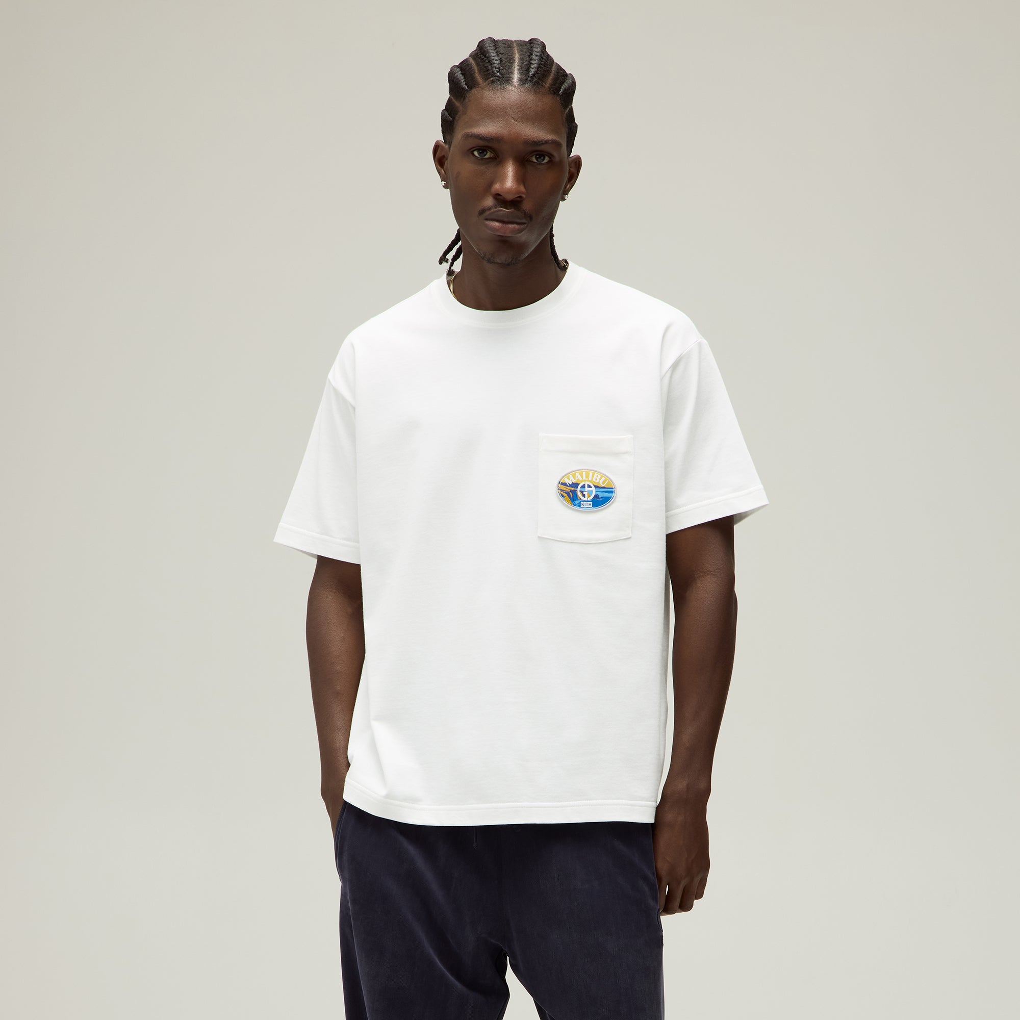 Giorgio Armani & Kith Malibu Pocket Tee - White | Kith White