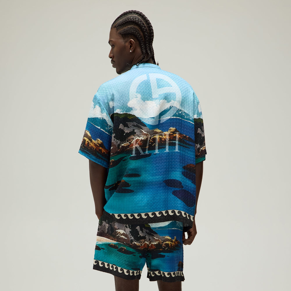 Giorgio Armani & Kith Sardinia Short Sleeve Zip Shirt - Multi | Kith Multi