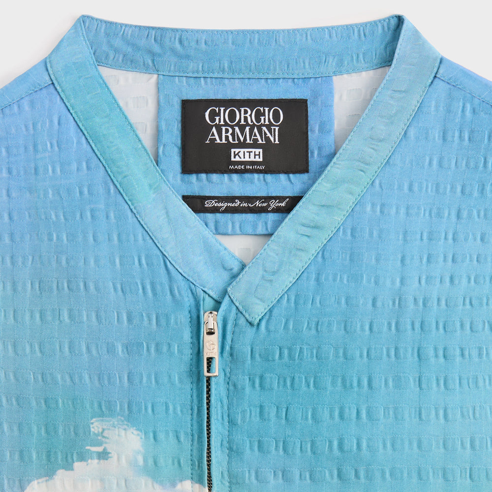 Giorgio Armani & Kith Sardinia Short Sleeve Zip Shirt - Multi | Kith Multi