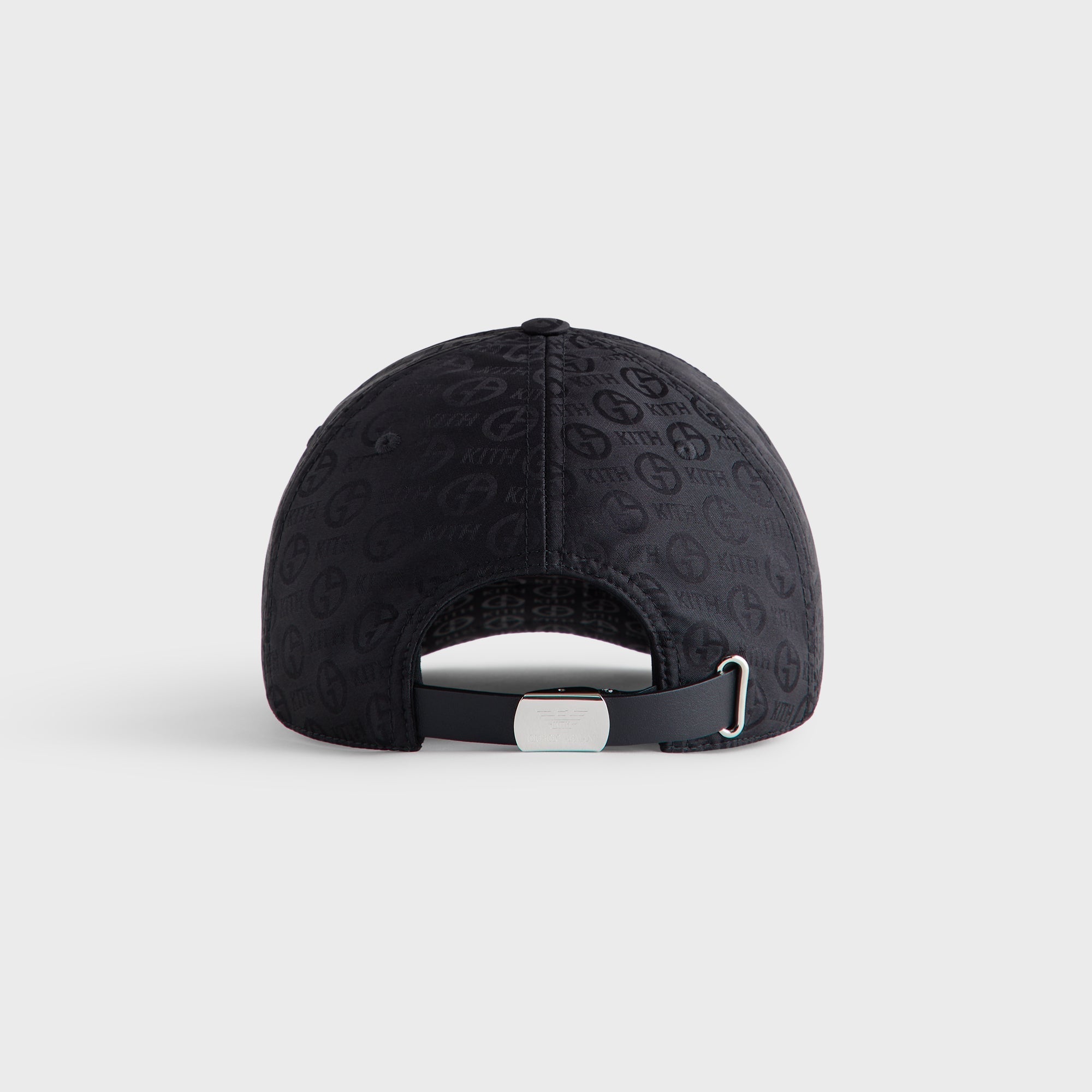Giorgio Armani & Kith Midweight Jacquard Silk Classic Cap - Black | Kith Black