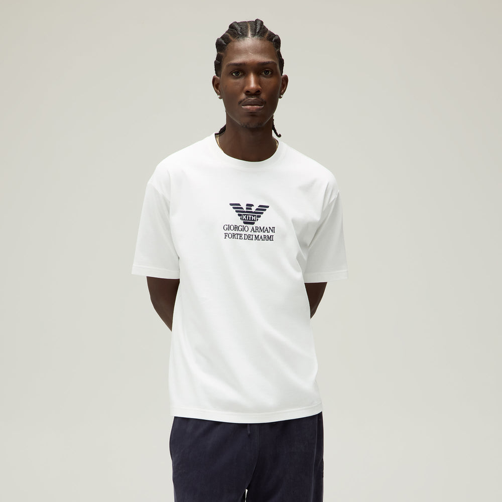 Giorgio Armani & Kith Forte dei Marmi Tee - White | Kith White