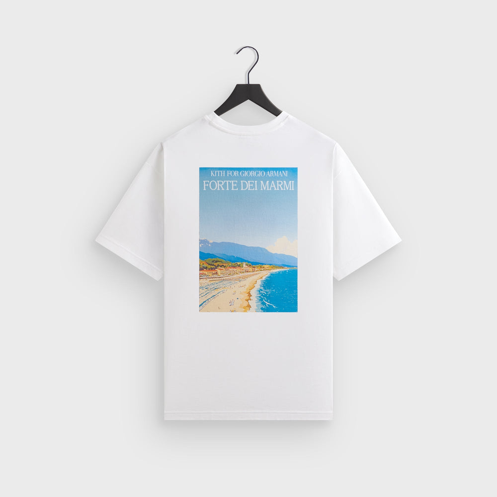 Giorgio Armani & Kith Forte dei Marmi Tee - White | Kith White