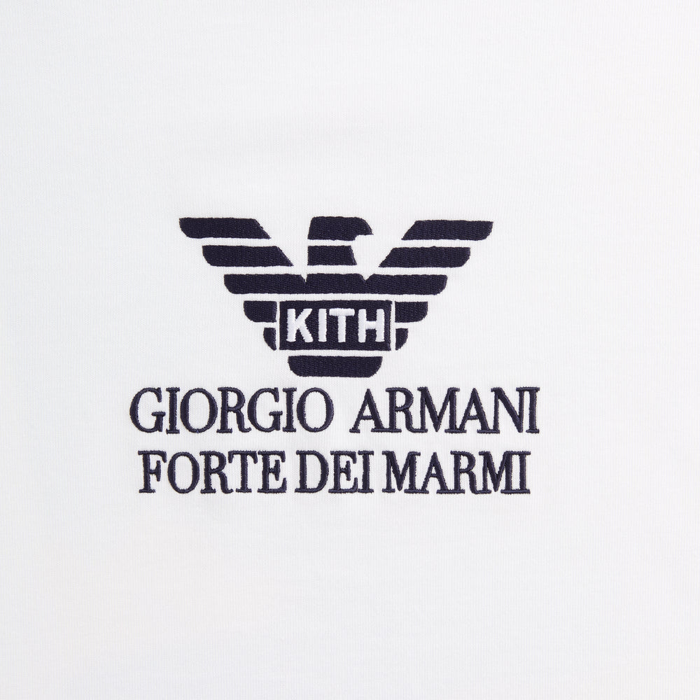 Giorgio Armani & Kith Forte dei Marmi Tee - White | Kith White