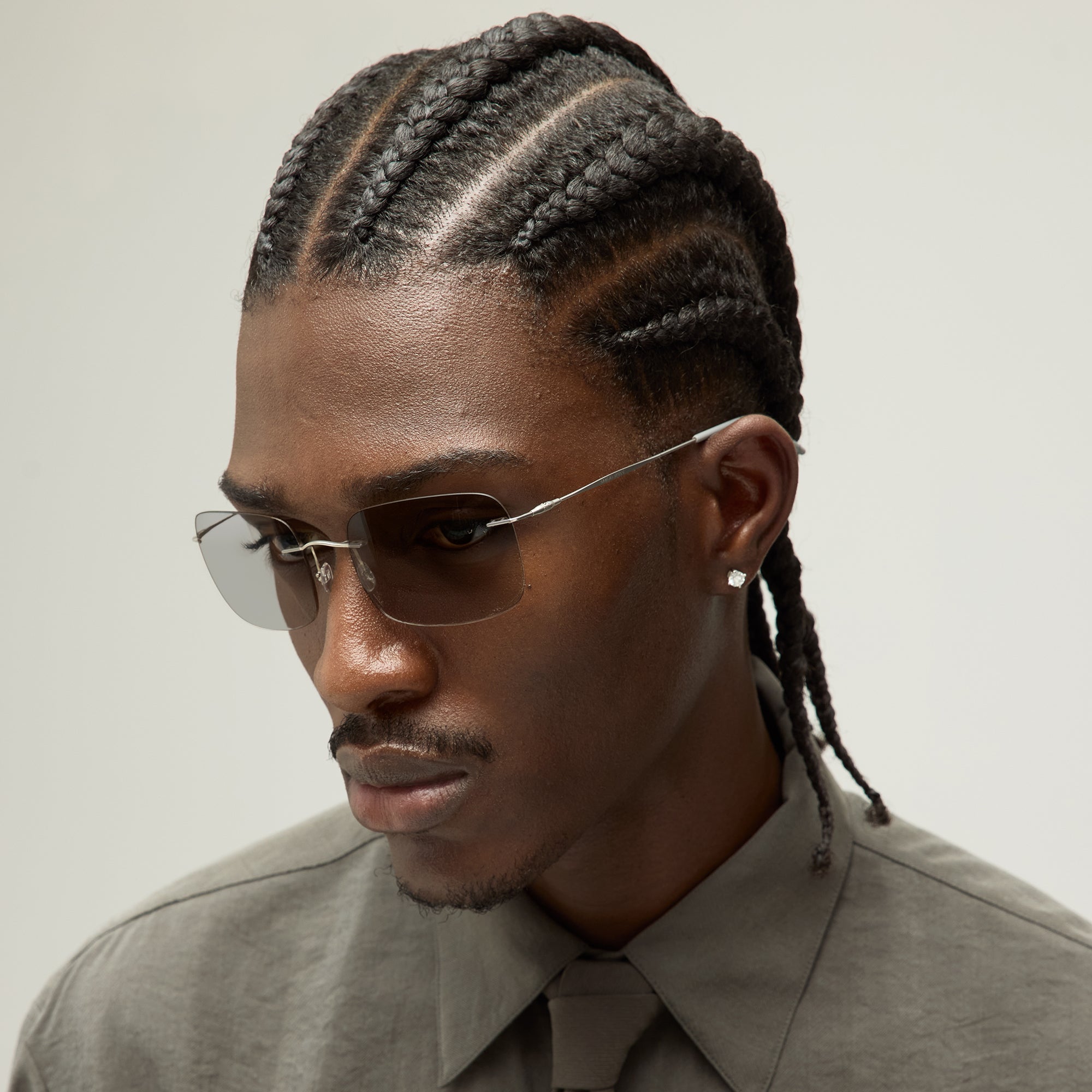 Giorgio Armani & Kith Pillow Sunglasses - Concrete | Kith Concrete