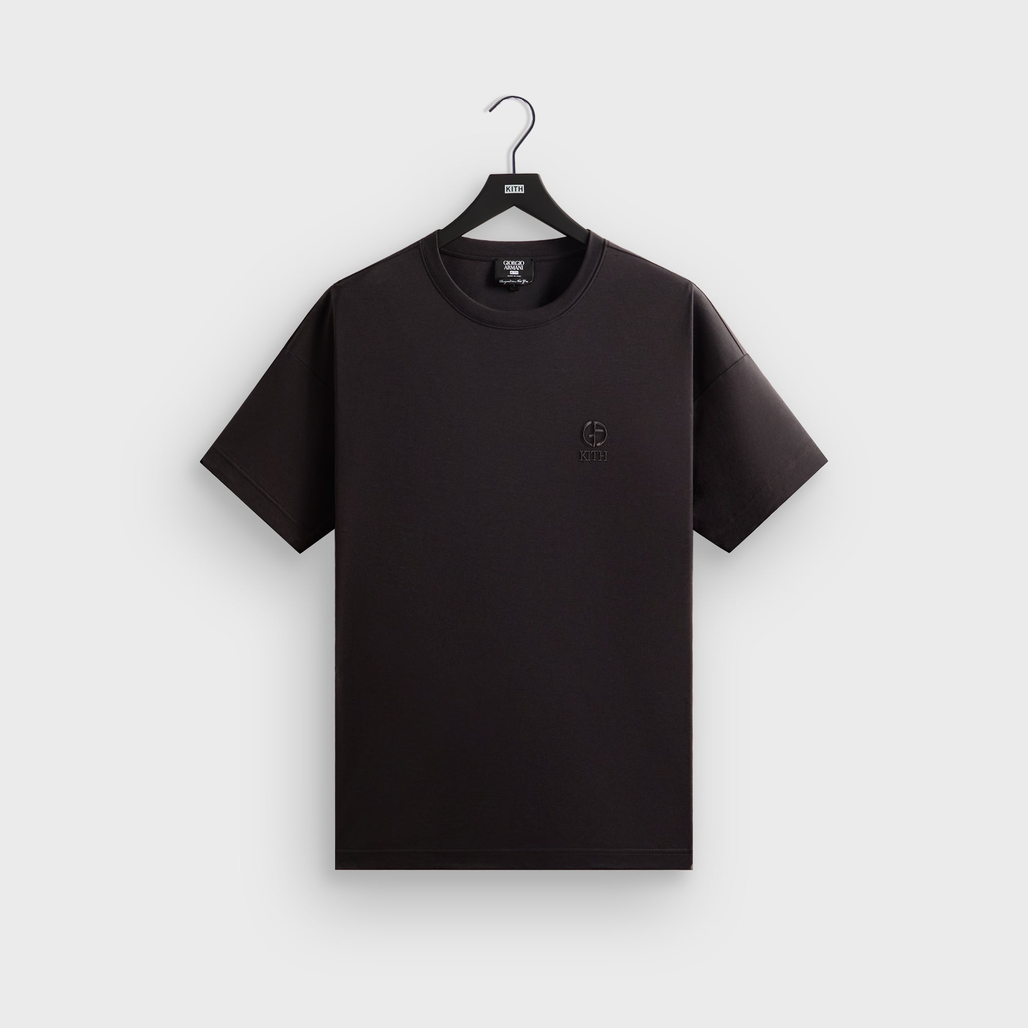 Giorgio Armani & Kith Logo Tee - Black | Kith Black