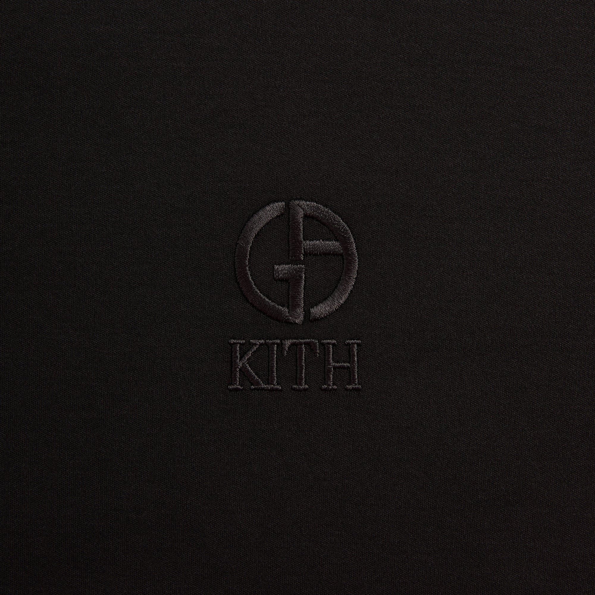 Giorgio Armani & Kith Logo Tee - Black | Kith Black