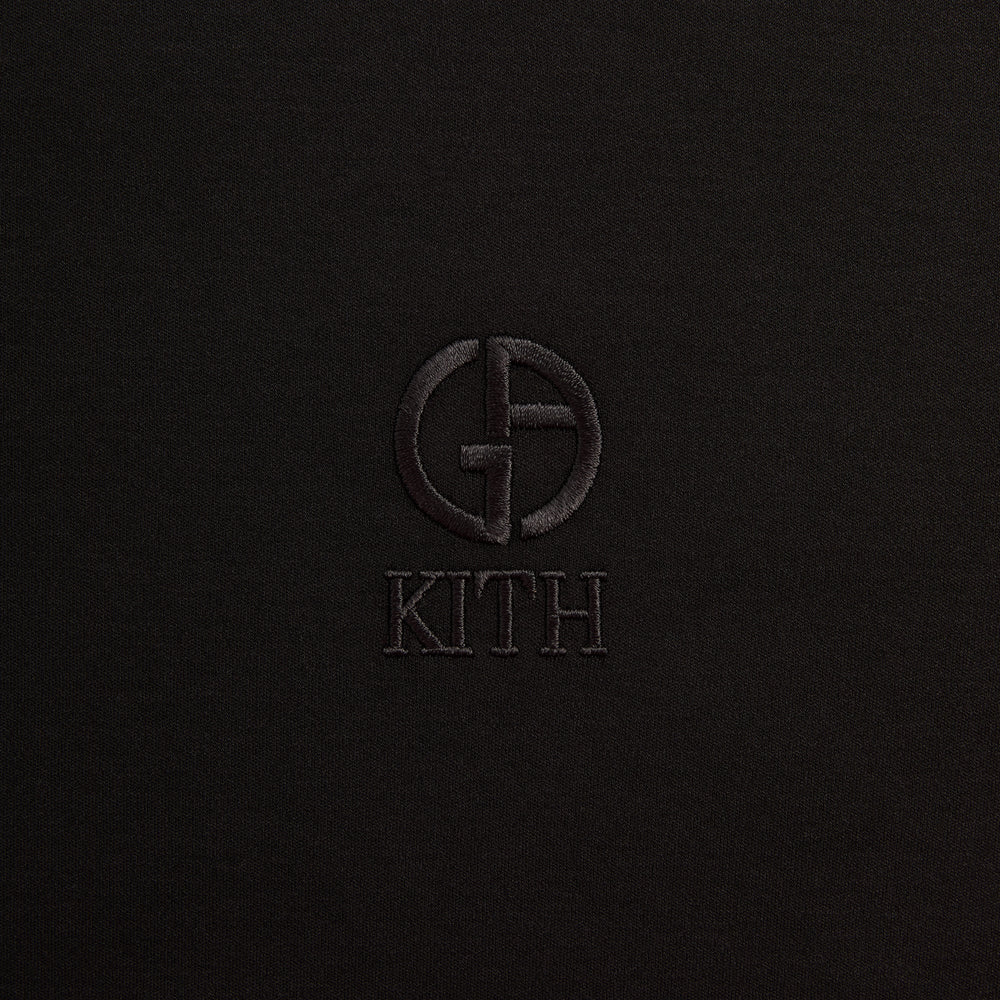 Giorgio Armani & Kith Logo Tee - Black | Kith Black