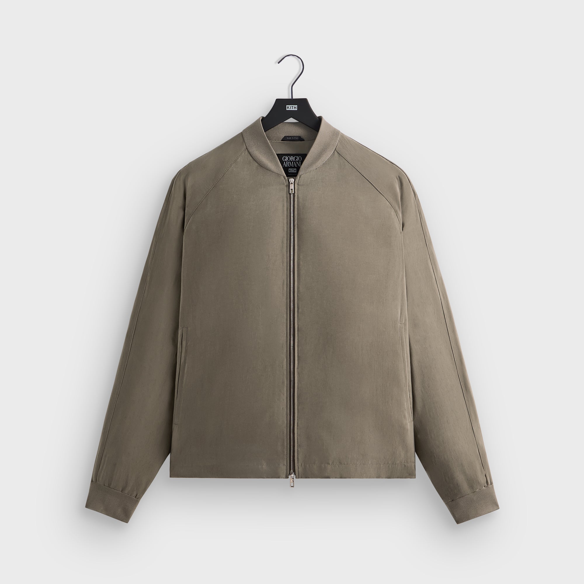 Giorgio Armani & Kith Silky Bomber Jacket - Gravel | Kith Gravel
