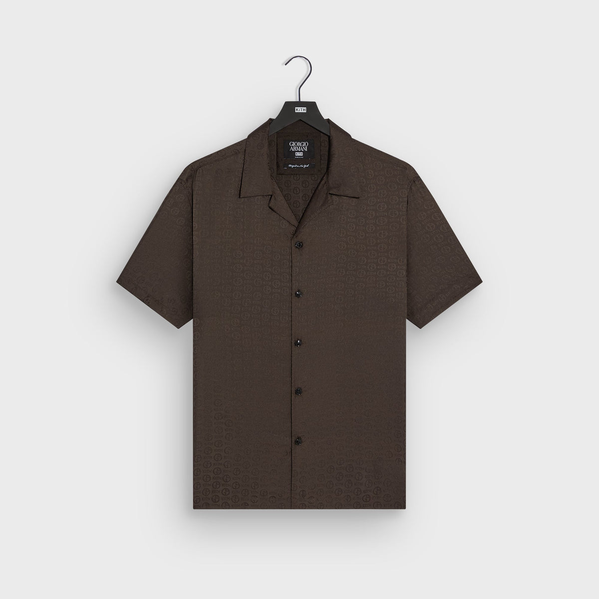 Giorgio Armani & Kith Monogram Short Sleeve Thompson Camp Collar Shirt | Kith Kindling