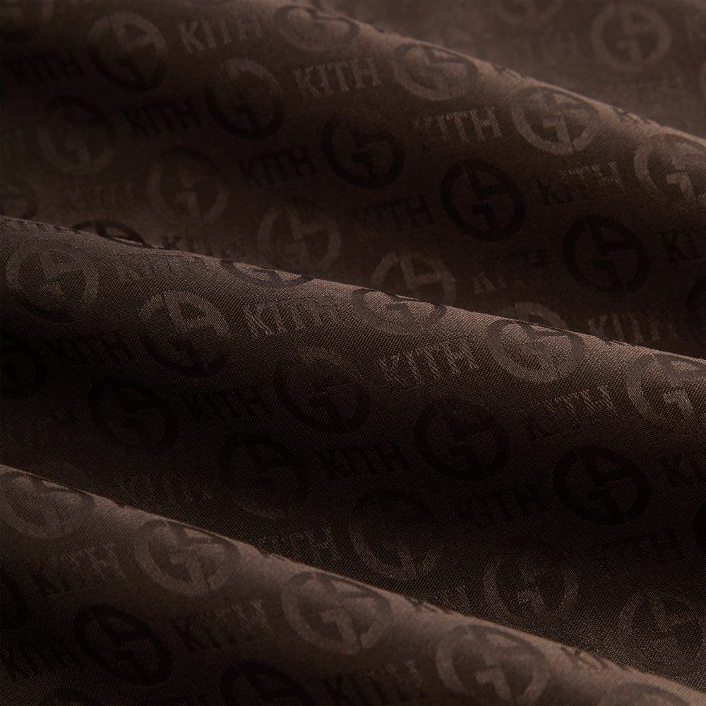 Giorgio Armani & Kith Monogram Short Sleeve Thompson Camp Collar Shirt | Kith Kindling