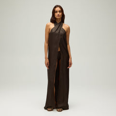Giorgio Armani & Kith Women Silk Wrap Halter Cover Up - Kindling | Kith Kindling