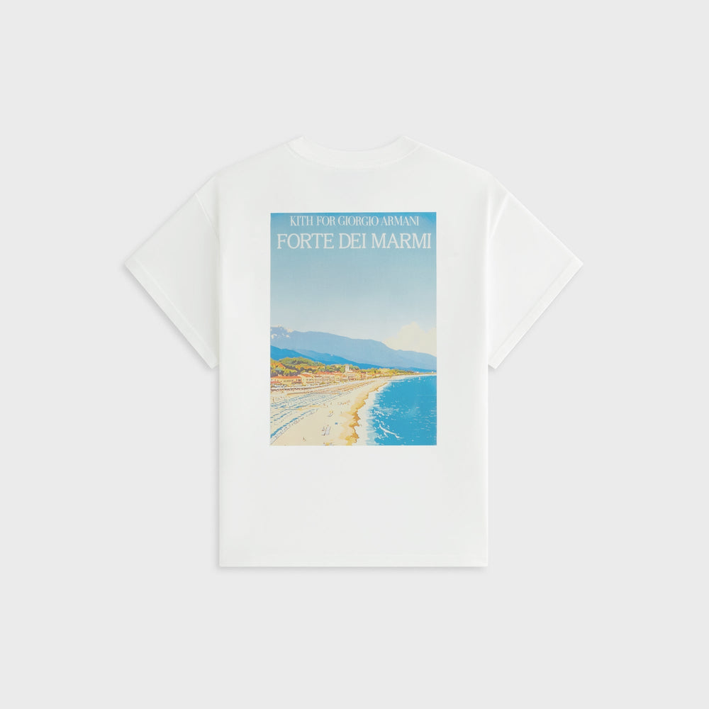 Giorgio Armani & Kith Women Forte Dei Marmi Mulberry Tee - White | Kith White