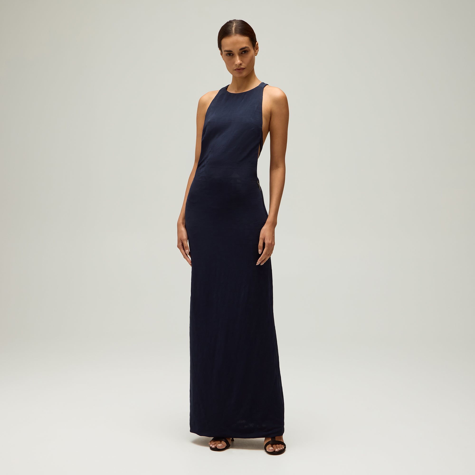 Giorgio Armani & Kith Women Viscose Jersey Gown - Nocturnal | Kith Nocturnal