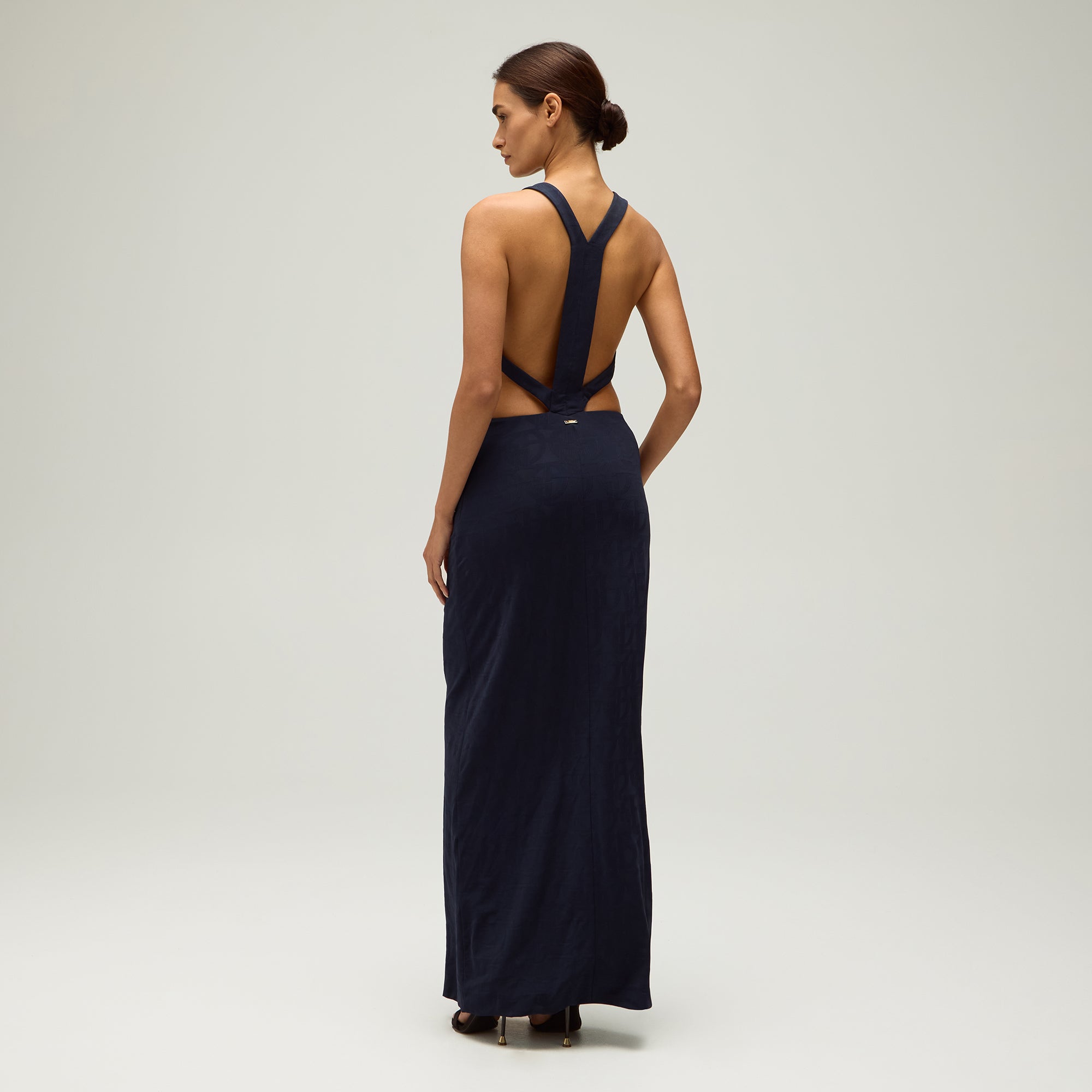 Giorgio Armani & Kith Women Viscose Jersey Gown - Nocturnal | Kith Nocturnal