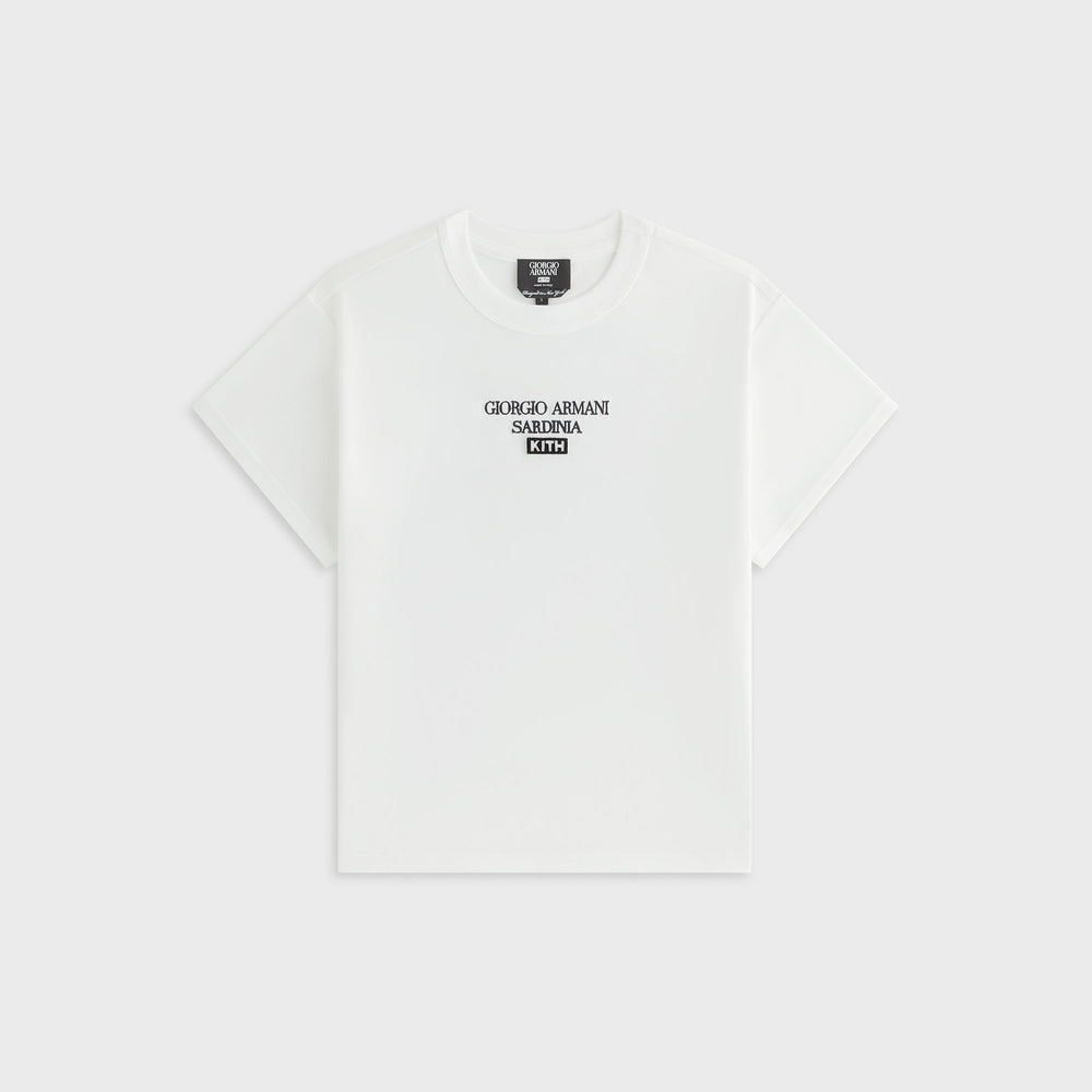 Giorgio Armani & Kith Women Sardinia Mulberry Tee - White | Kith White