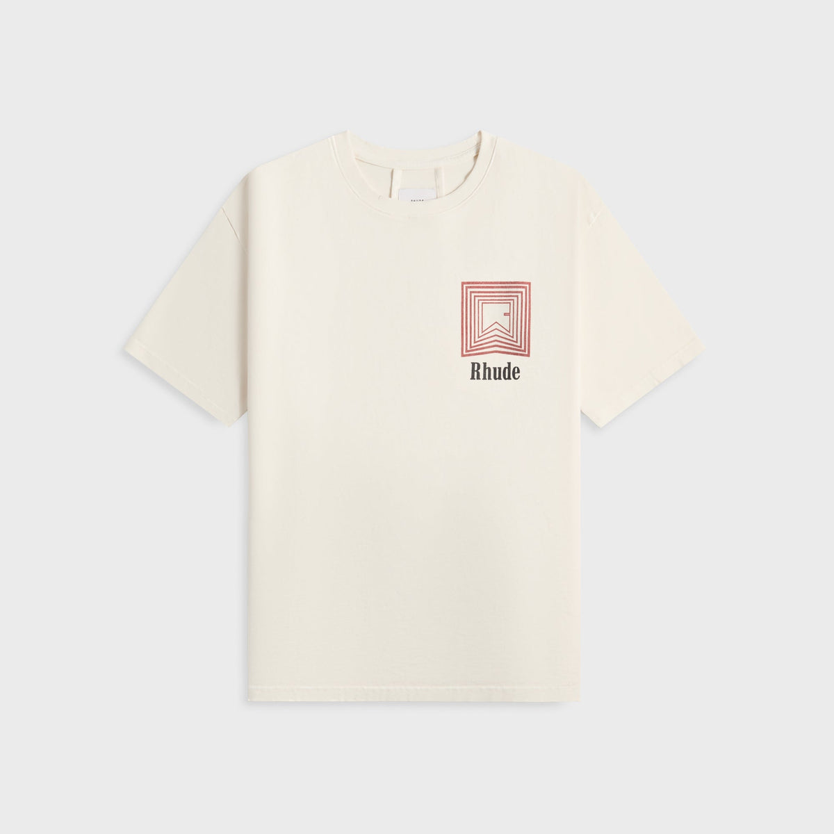 Rhude Chevron Logo Repeat Tee - Vintage White | Kith Vintage White