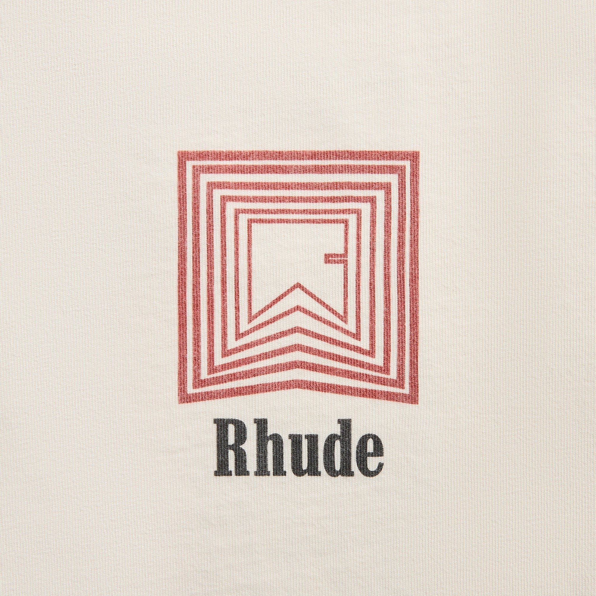 Rhude Chevron Logo Repeat Tee - Vintage White | Kith Vintage White