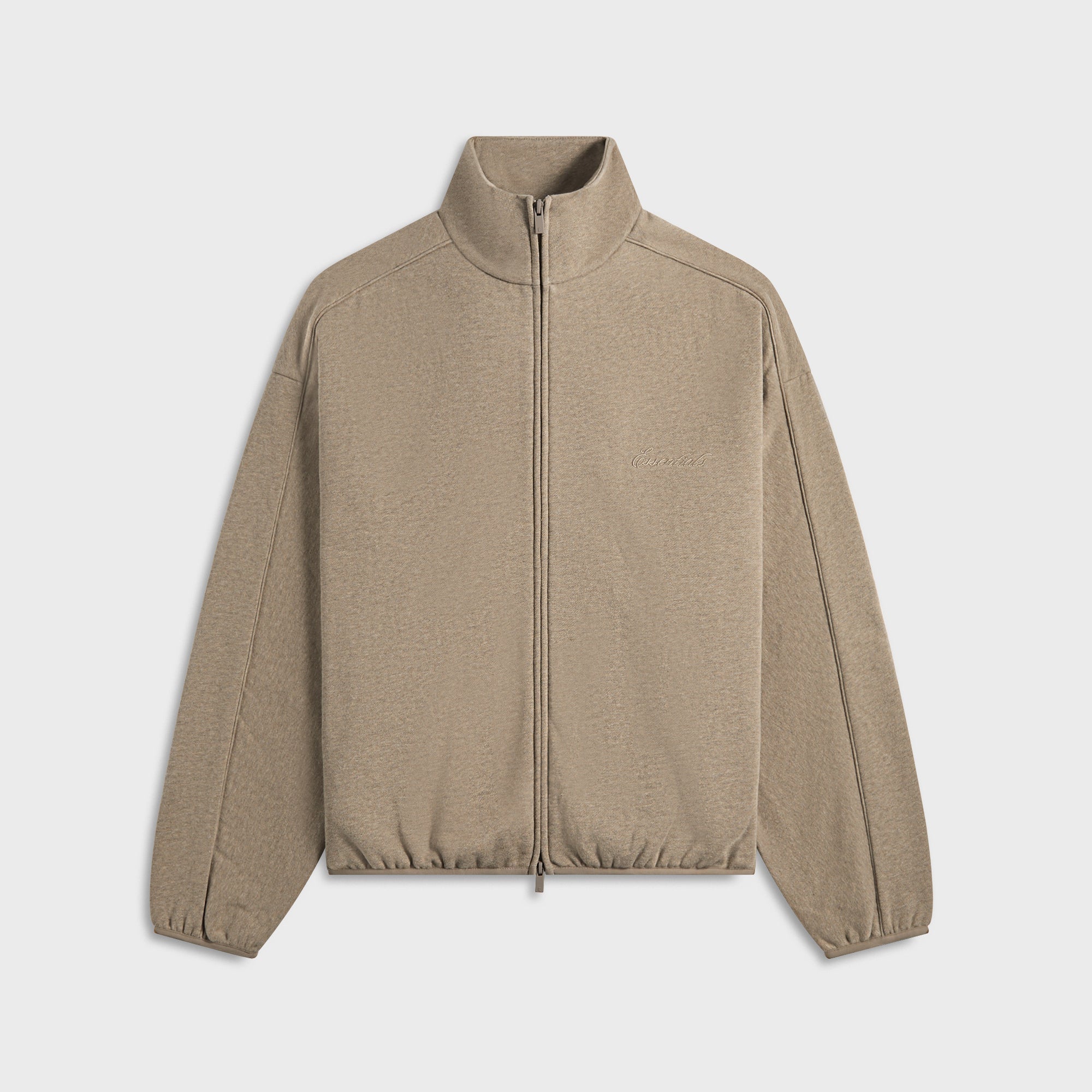 Essentials Modern Fit Fleece Track Jacket - Homestead Heather | Kith Homestead Heather
