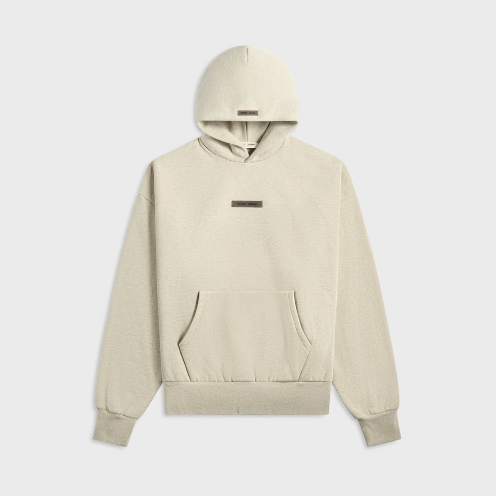 Essentials Classic Fit Fleece Hoodie - Heather Stone | Kith Heather Stone