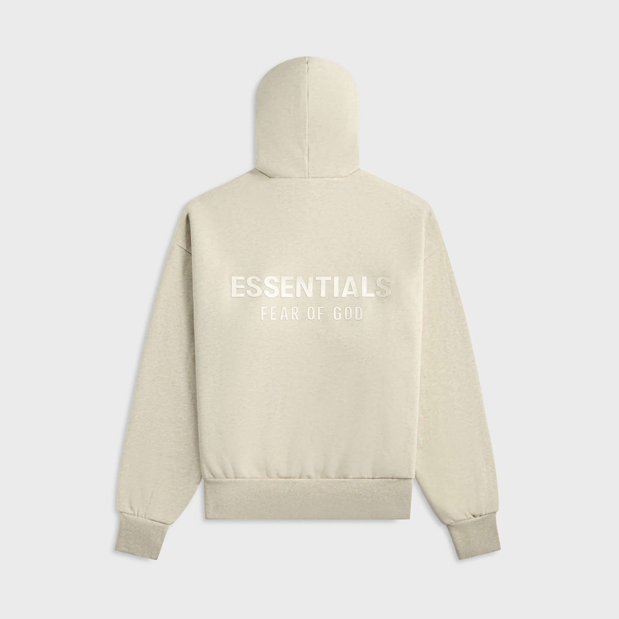 Essentials Classic Fit Fleece Hoodie - Heather Stone | Kith Heather Stone