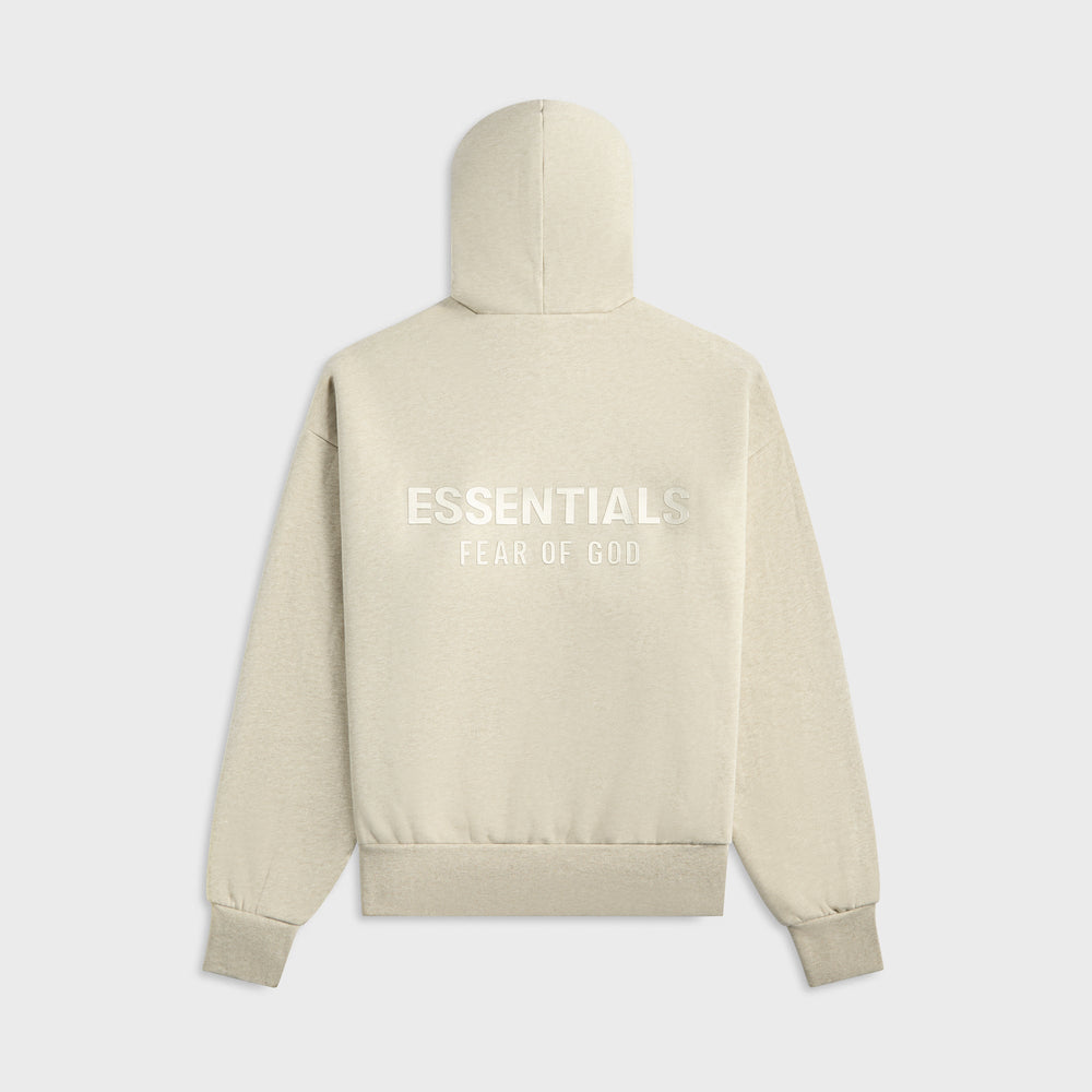 Essentials Classic Fit Fleece Hoodie - Heather Stone | Kith Heather Stone