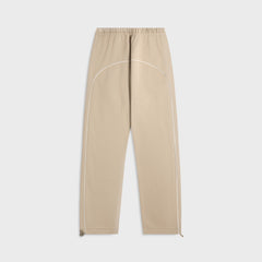 Essentials Relaxed Fleece Sweatpant With Piping - Timber / Cloud White | Kith Timber / Cloud White