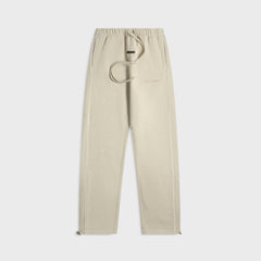 Essentials Relaxed Fleece Sweatpant With Piping - Heather Stone / Clou | Kith Heather Stone / Cloud White