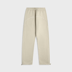 Essentials Relaxed Fleece Sweatpant With Piping - Heather Stone / Clou | Kith Heather Stone / Cloud White