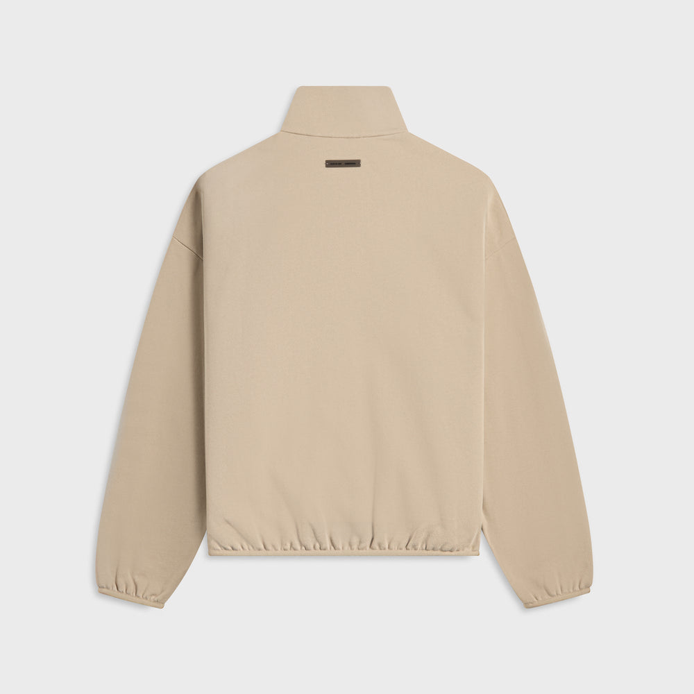 Essentials Modern Fit Fleece Track Jacket - Timber / Cloud White | Kith Timber / Cloud White